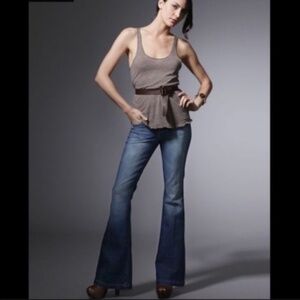 PAIGE Manning Flare Jeans Medium Wash Sz 30